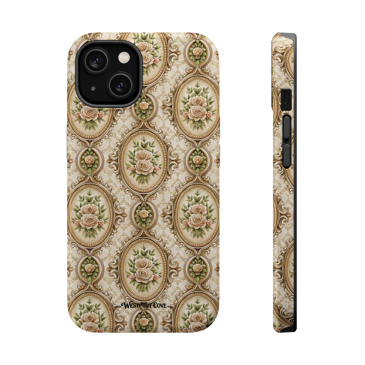 Floral Vintage Medallion Phone Case — Extreme Impact MagSafe Phone Case