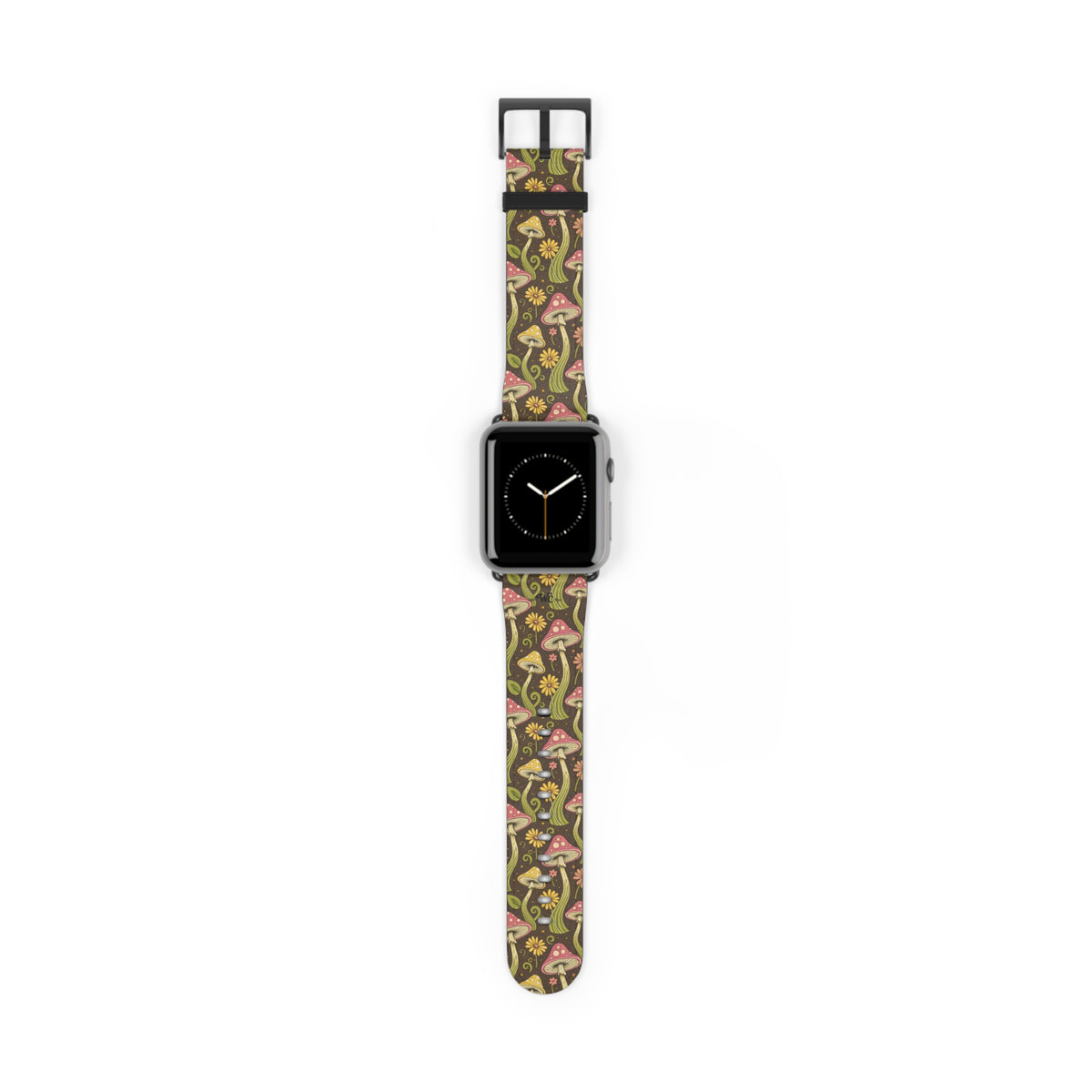 Magic Mushroom - Apple Watch Band  - Vintage Forest Fungi Apple Watch Strap