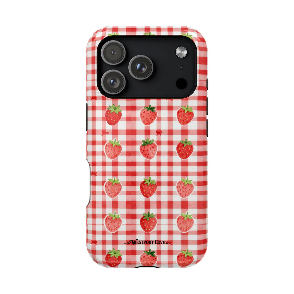 Strawberry Gingham - Extreme MagSafe Phone Case