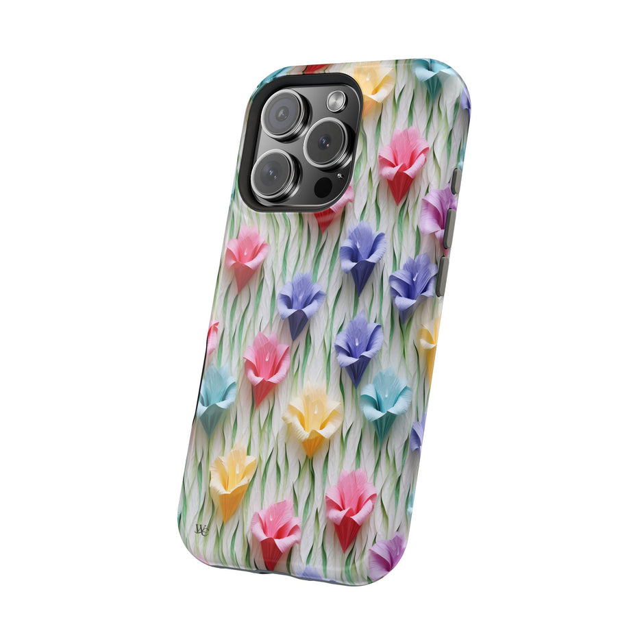 Floral Origami - Extreme Impact MagSafe Phone Case