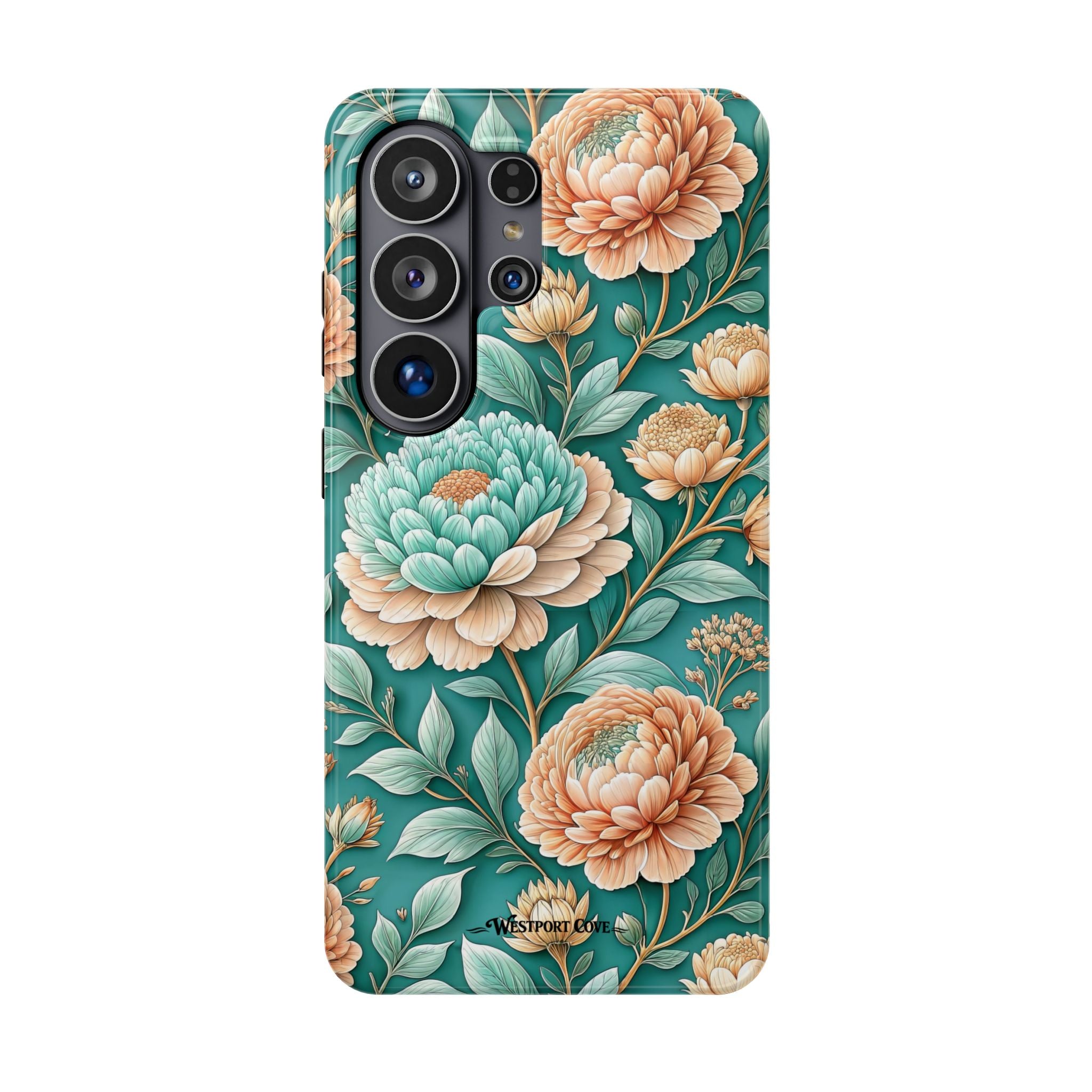 Teal Peony - Extreme MagSafe Phone Case