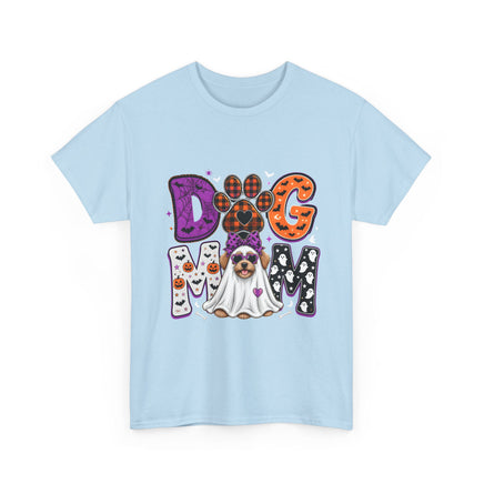 Dog Mom Halloween T‑Shirt — Ghost Pup & Spooky Pattern Tee - Westport Cove