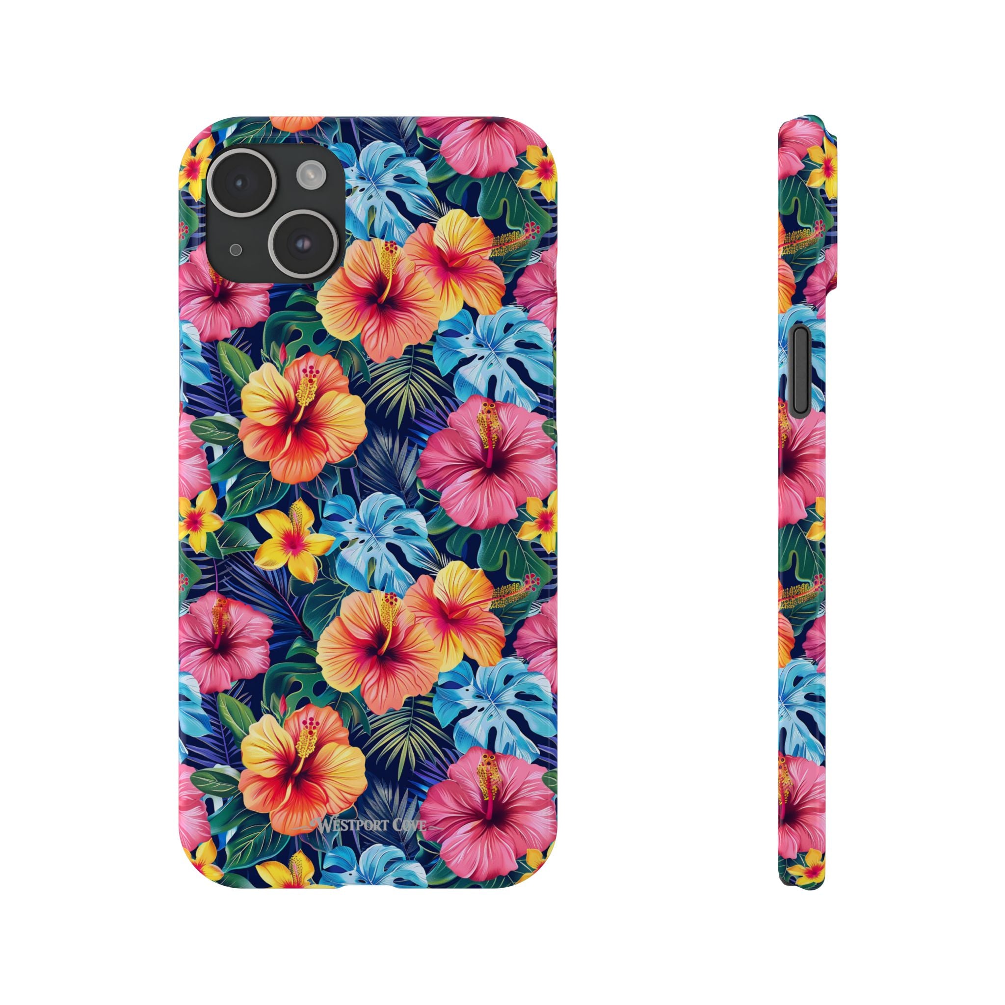 Tropical Hibiscus - Essential Phone Case — Floral Beach Vibe Phone Cover