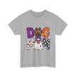 Dog Mom Halloween T‑Shirt — Ghost Pup & Spooky Pattern Tee