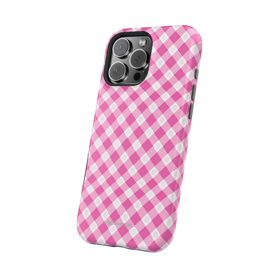 Pink Gingham - Extreme Phone Case