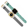 The Blue - Daisy Meadow Floral Apple Watch Band – Teal Daisy Apple Watch Strap