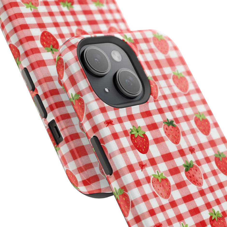 Strawberry Gingham - Extreme MagSafe Phone Case