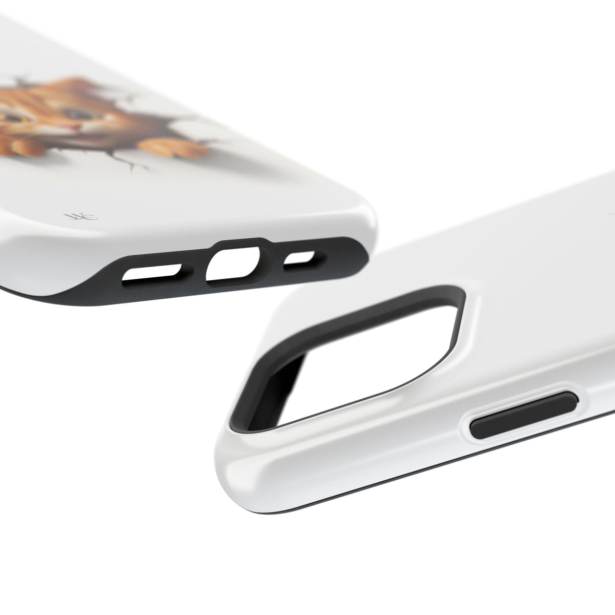 Adorable Peeking Kitten - Extreme Impact MagSafe Phone Case