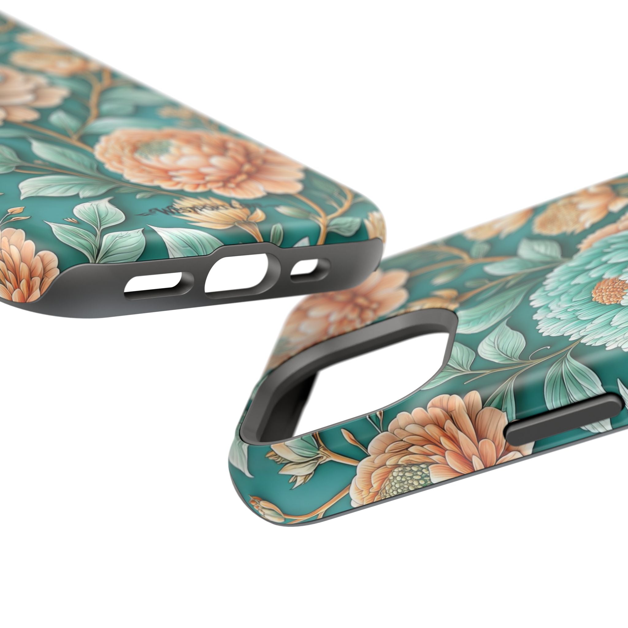 Teal Peony - Extreme MagSafe Phone Case