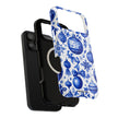 Blue and White Christmas Ornaments Extreme Impact MagSafe Phone Case