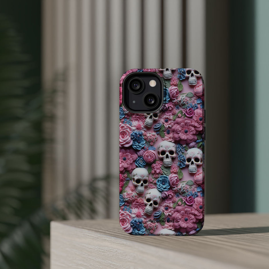 Floral Skull - Extreme MagSafe Phone Case