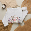 Spooky Mom Crewneck Sweatshirt – Cute Halloween Ghosts & Pumpkins