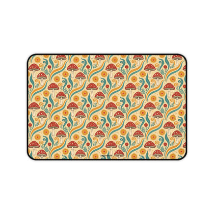 Fancy Fungus Desk Mat — Retro Floral Gamer/WFH Mousepad