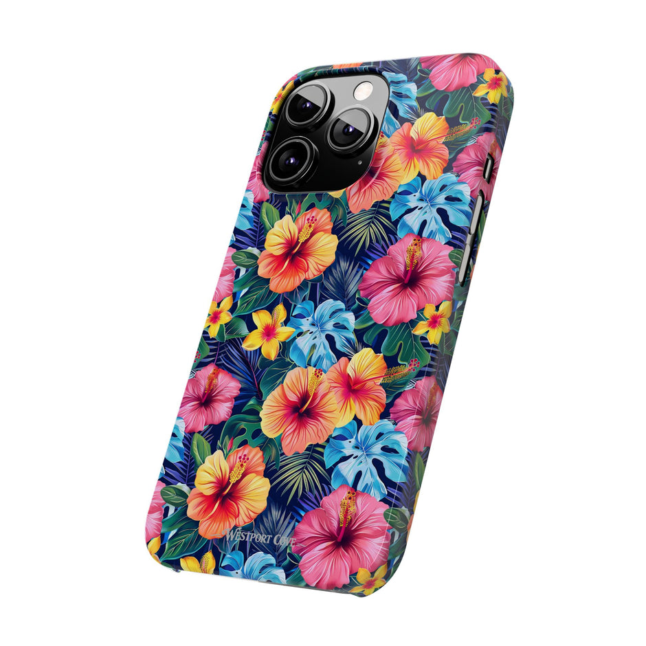 Tropical Hibiscus - Essential Phone Case — Floral Beach Vibe Phone Cover