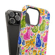 Pop Cats - Extreme Impact MagSafe Phone Case — Colorful Watercolor Cats
