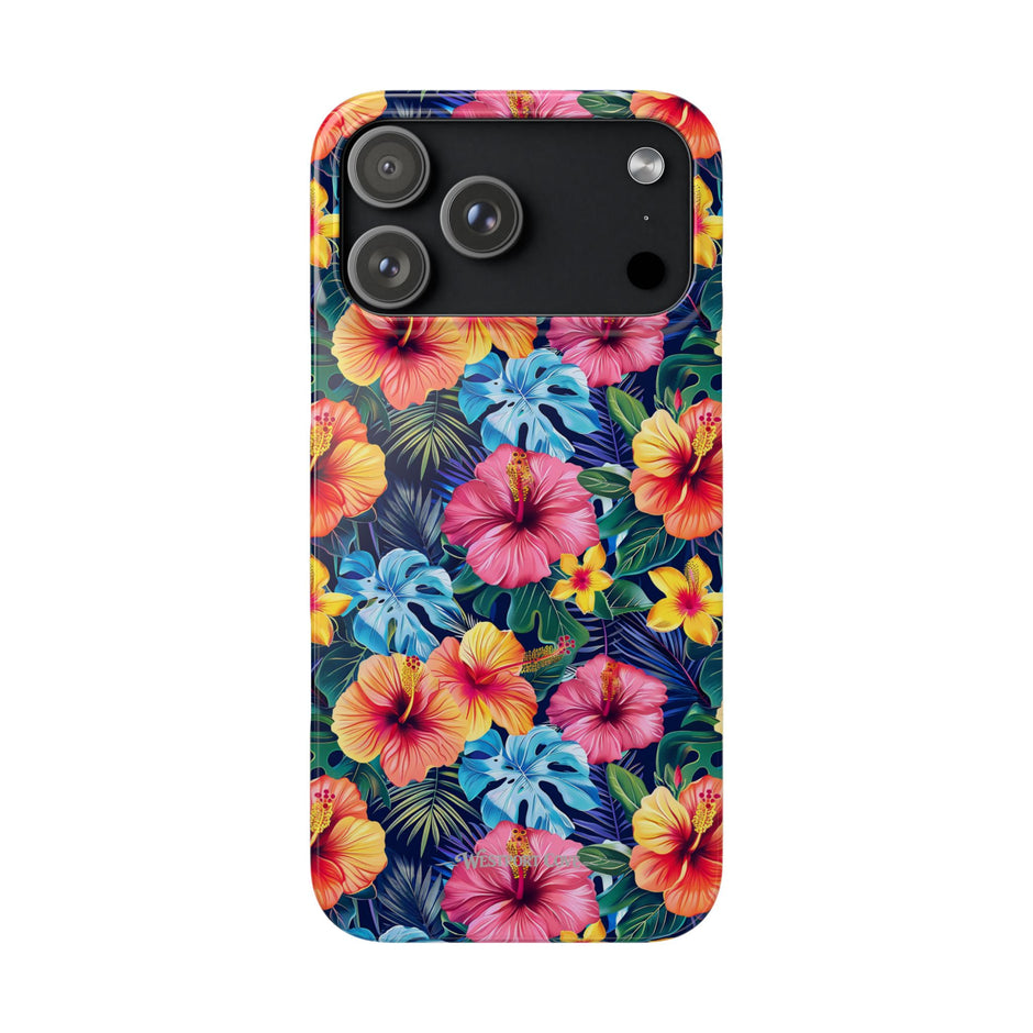 Tropical Hibiscus - Elite Phone Case — Floral Hawaiian Pattern Phone Cover