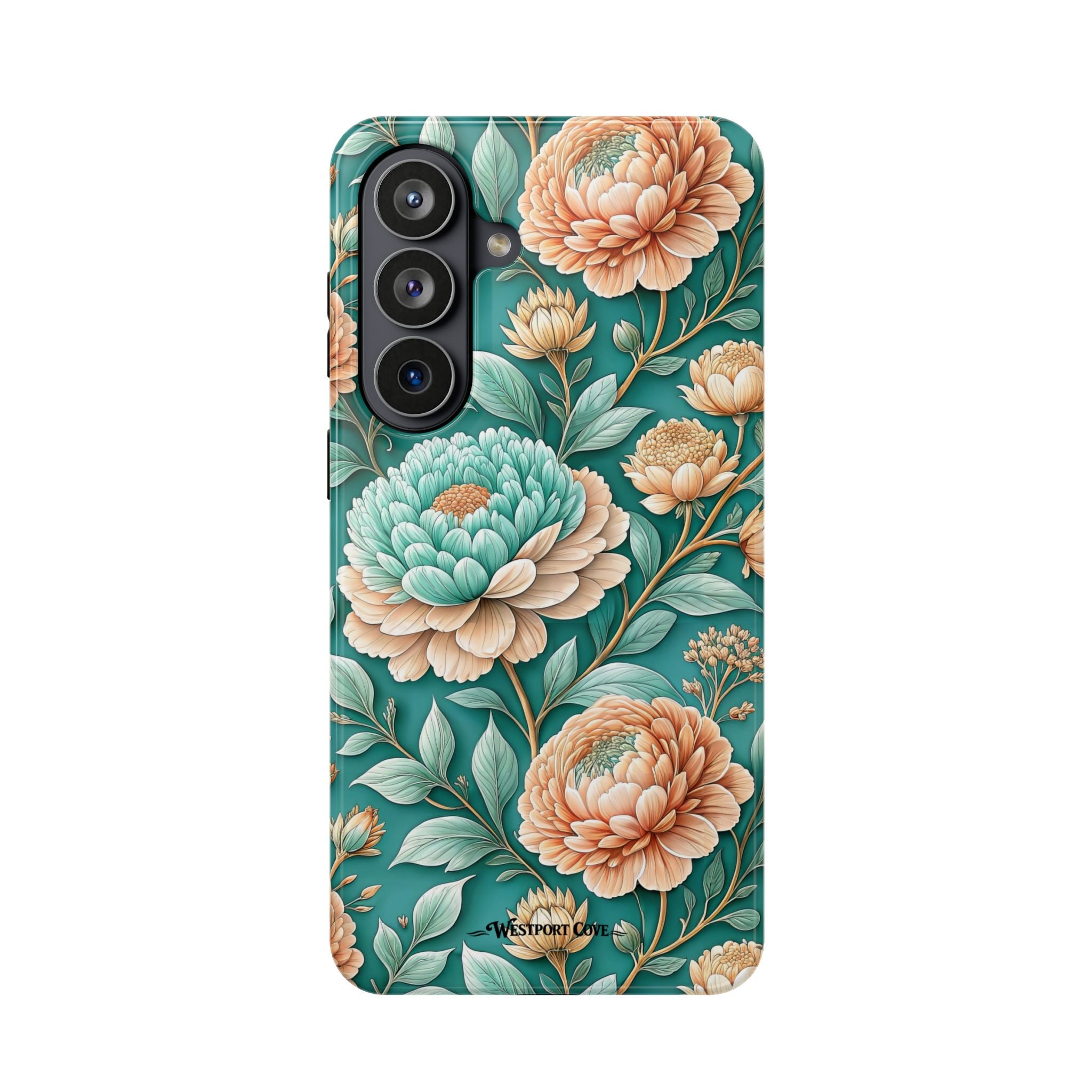 Teal Peony - Extreme MagSafe Phone Case
