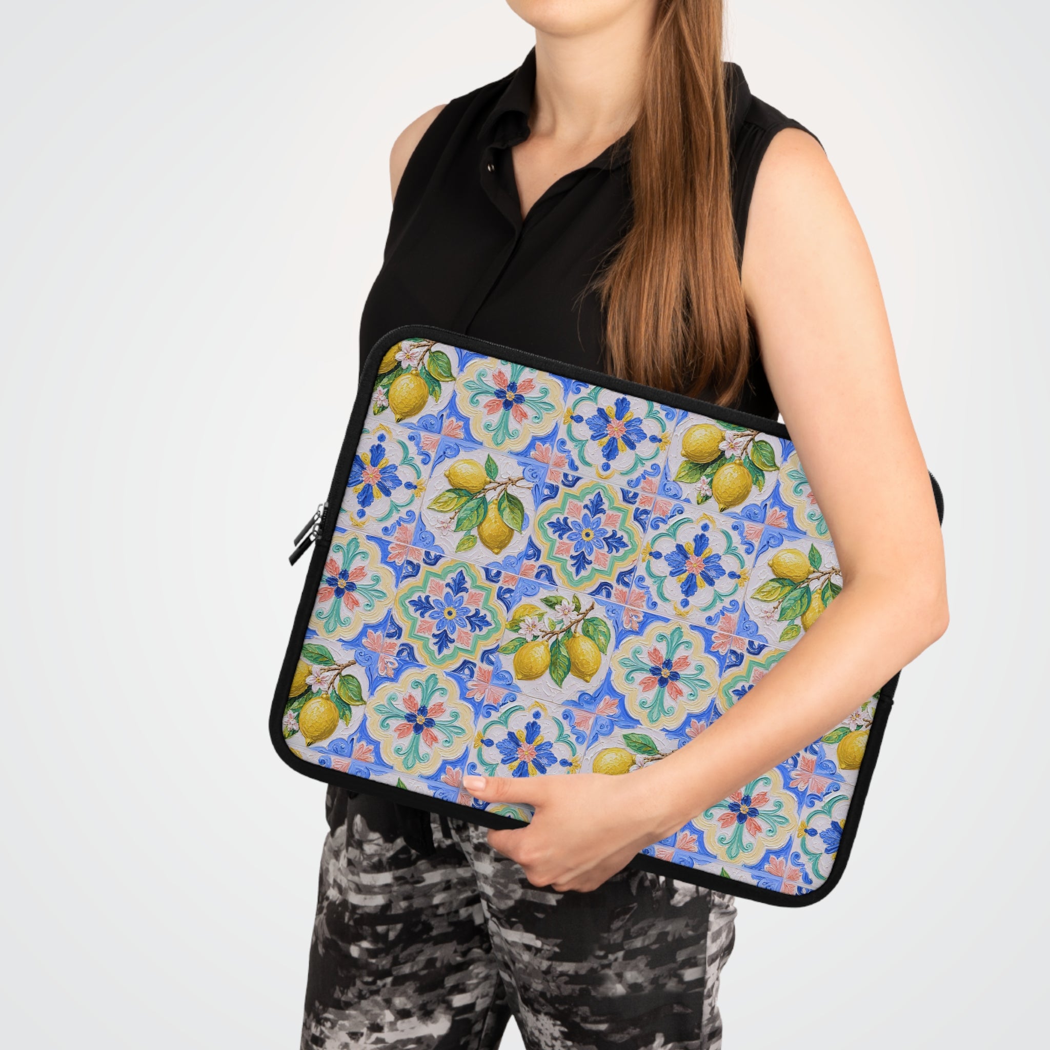 Santorini Lemon - Safe Harbor Laptop Sleeve