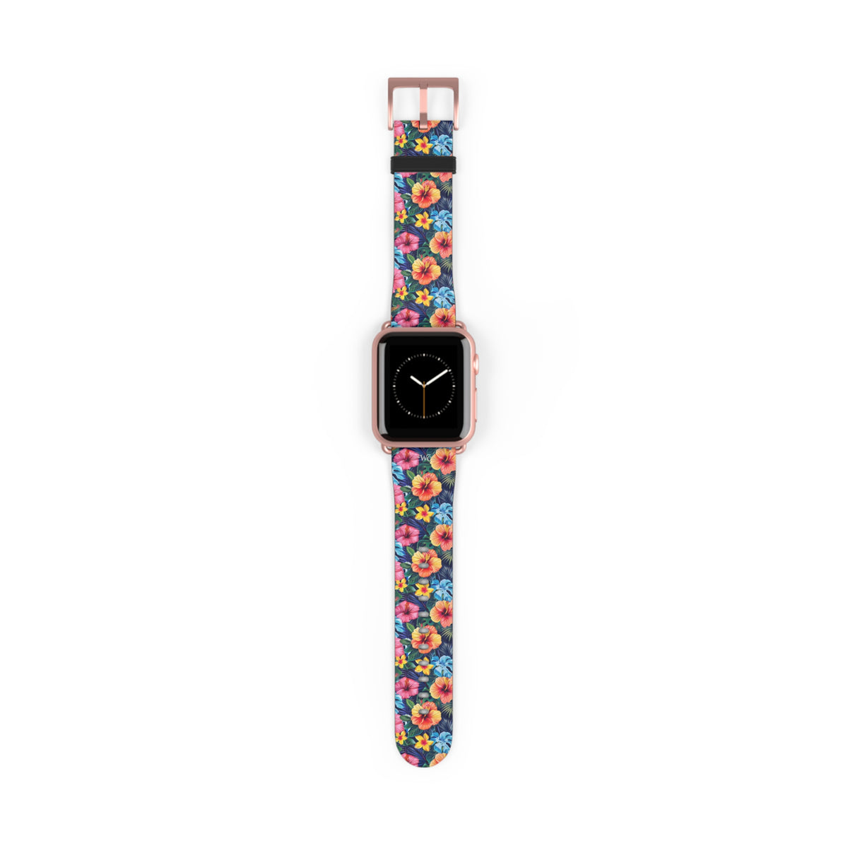 Floral Hibiscus - Apple Watch Band -Colorful Tropical Watch Strap