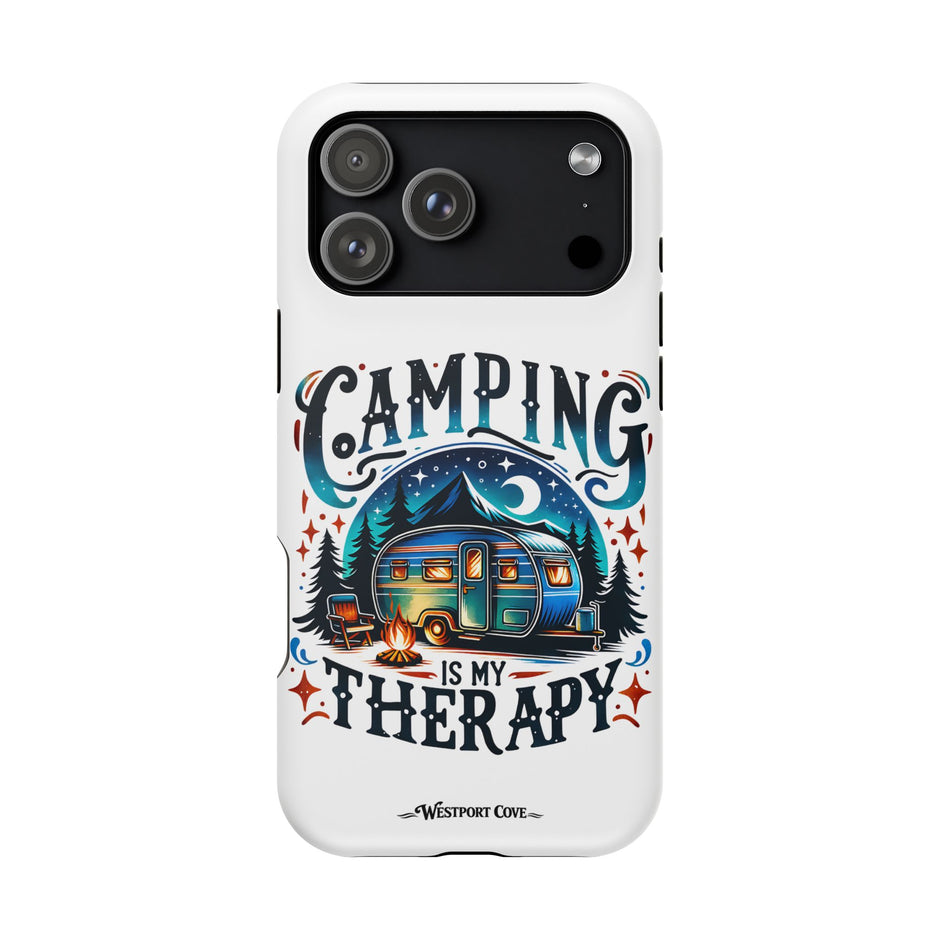 Camping Is My Therapy  - Extreme Impact MagSafe Phone Case iPhone Cover