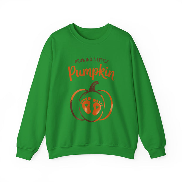 Pregnancy Sweatshirt - "Growing a Little Pumpkin" Maternity Halloween Crewneck - Westport Cove