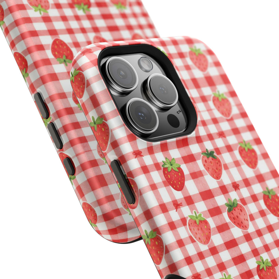 Strawberry Gingham - Extreme MagSafe Phone Case