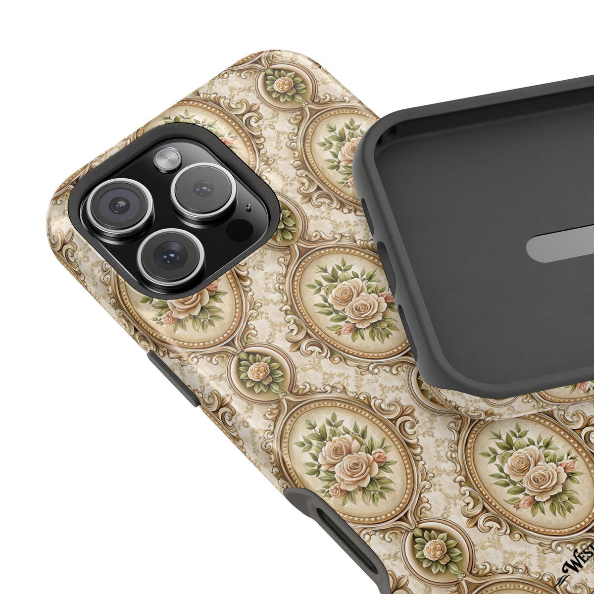 Floral Vintage Medallion Phone Case — Extreme Impact MagSafe Phone Case