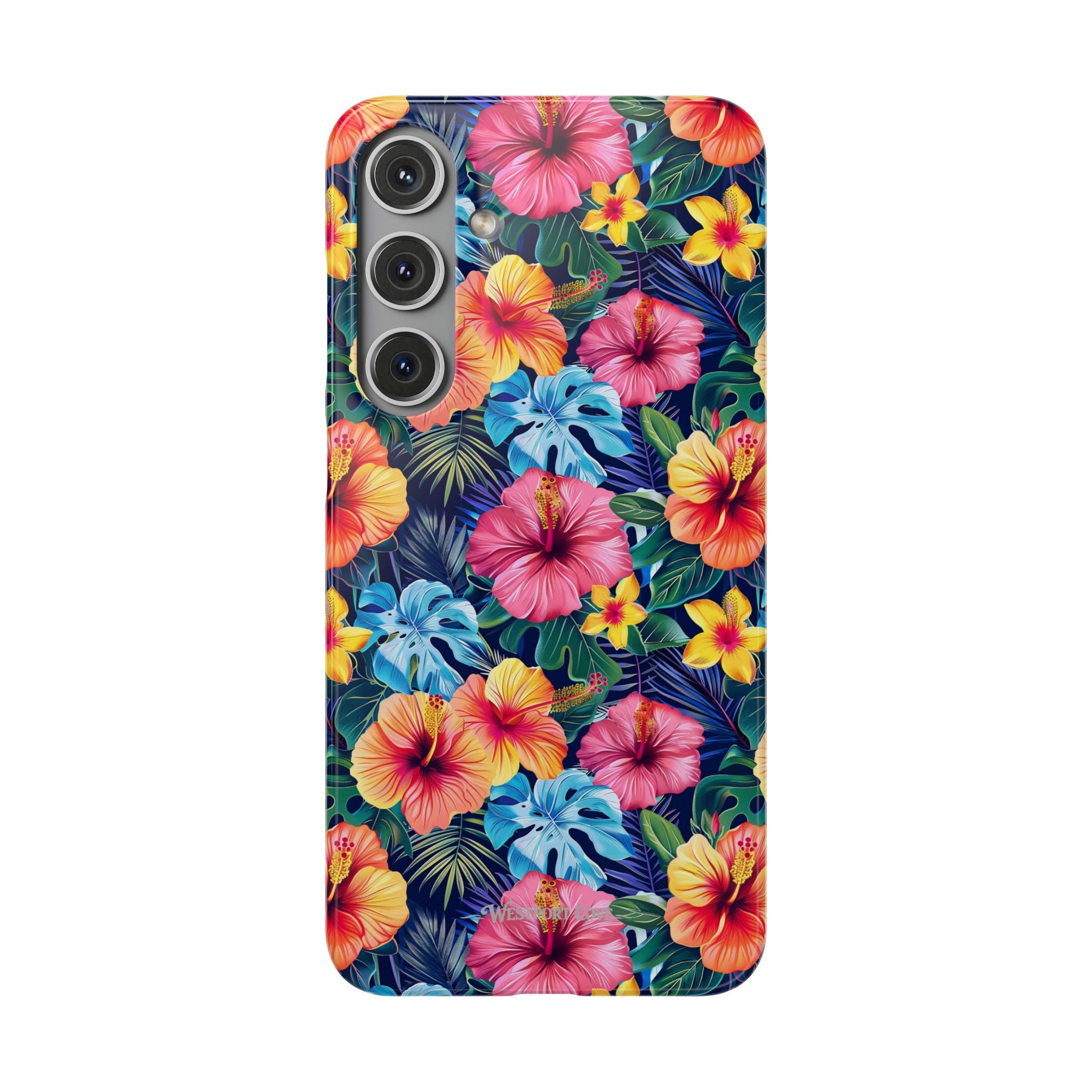Tropical Hibiscus - Elite Phone Case — Floral Hawaiian Pattern Phone Cover