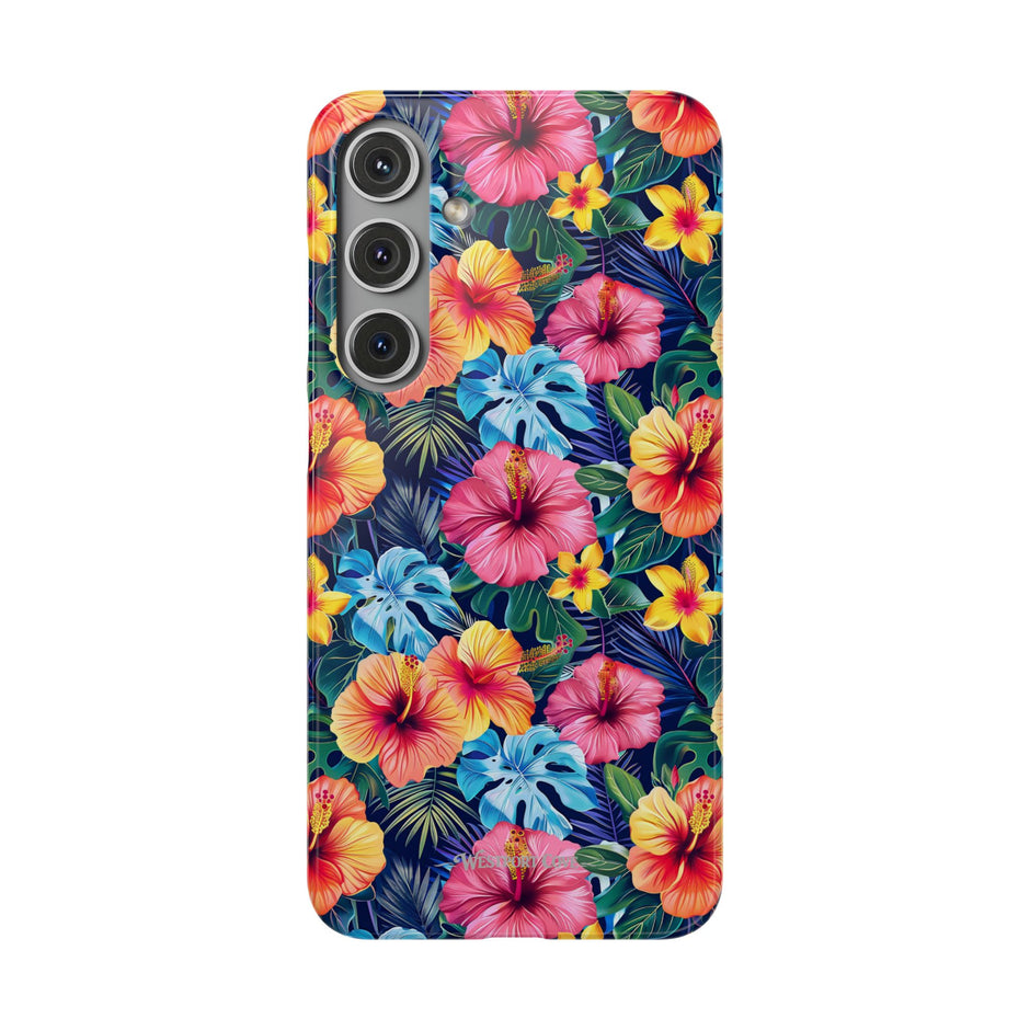 Tropical Hibiscus - Elite Phone Case — Floral Hawaiian Pattern Phone Cover