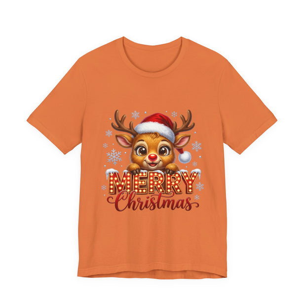 Merry Christmas Reindeer T‑Shirt