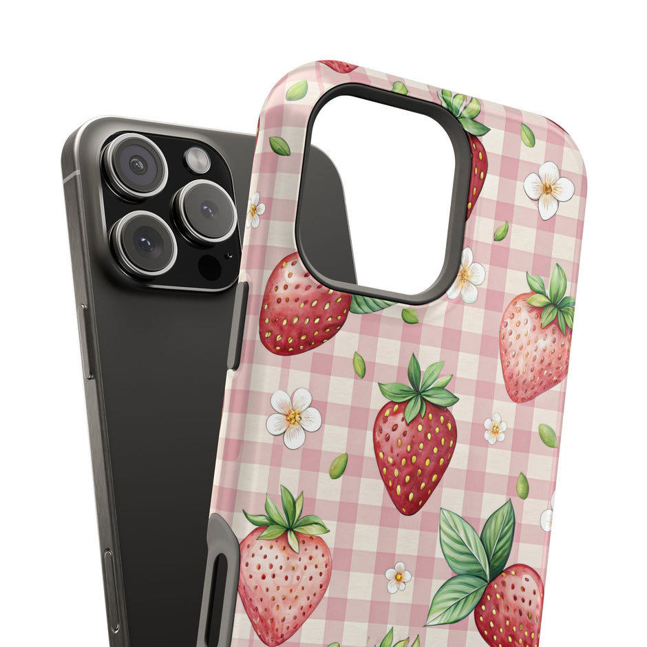 Strawberry Gingham - Extreme MagSafe Phone Case