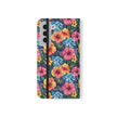 Tropical Hibiscus Flip Phone Case — Floral Wallet Flip Case with Card Slots