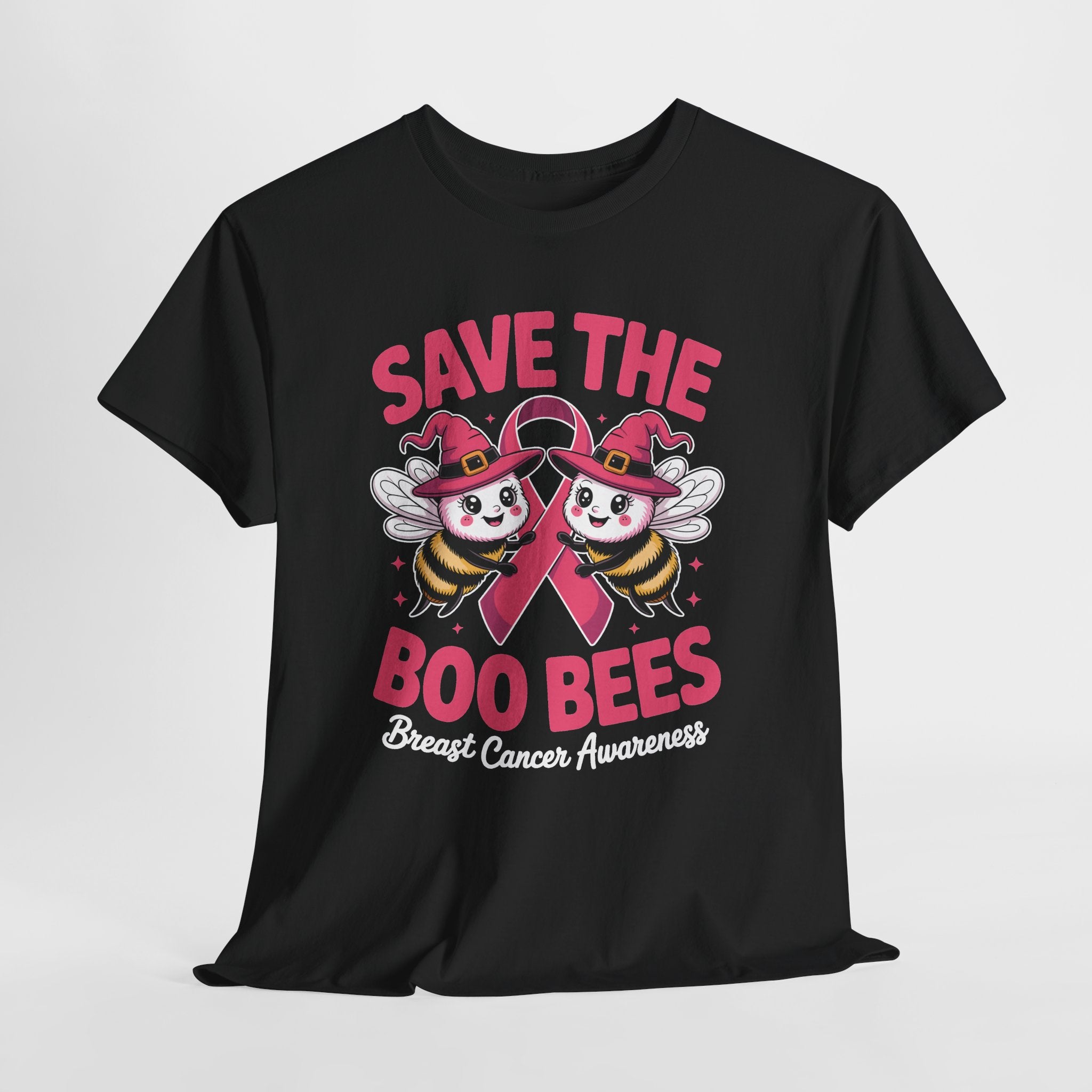 Save the Boo Bees T-Shirt — Breast Cancer Awareness Pink Ribbon Tee