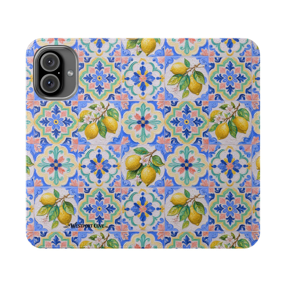 Santorini Lemon - Flip Case