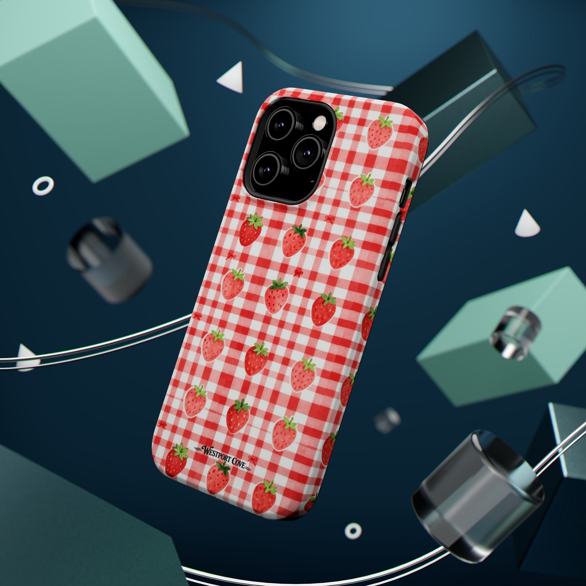 Strawberry Gingham - Extreme MagSafe Phone Case