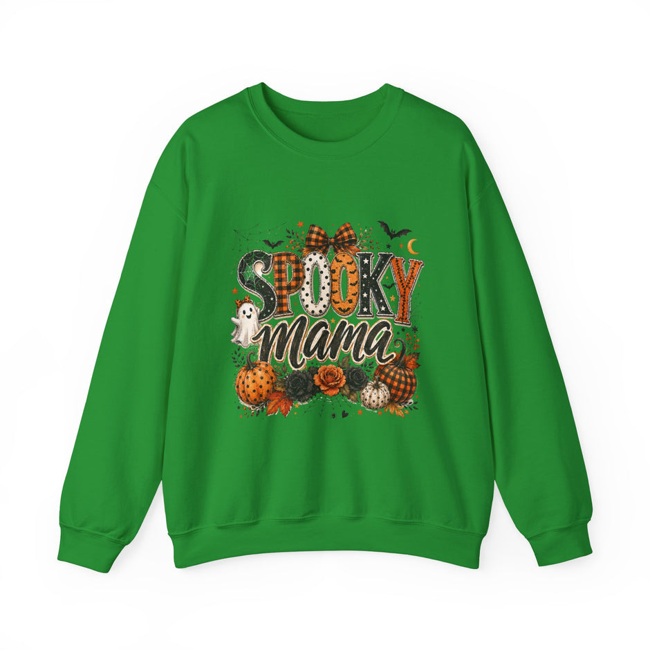 Spooky Mama Sweatshirt — Halloween Pumpkin Mom Crewneck