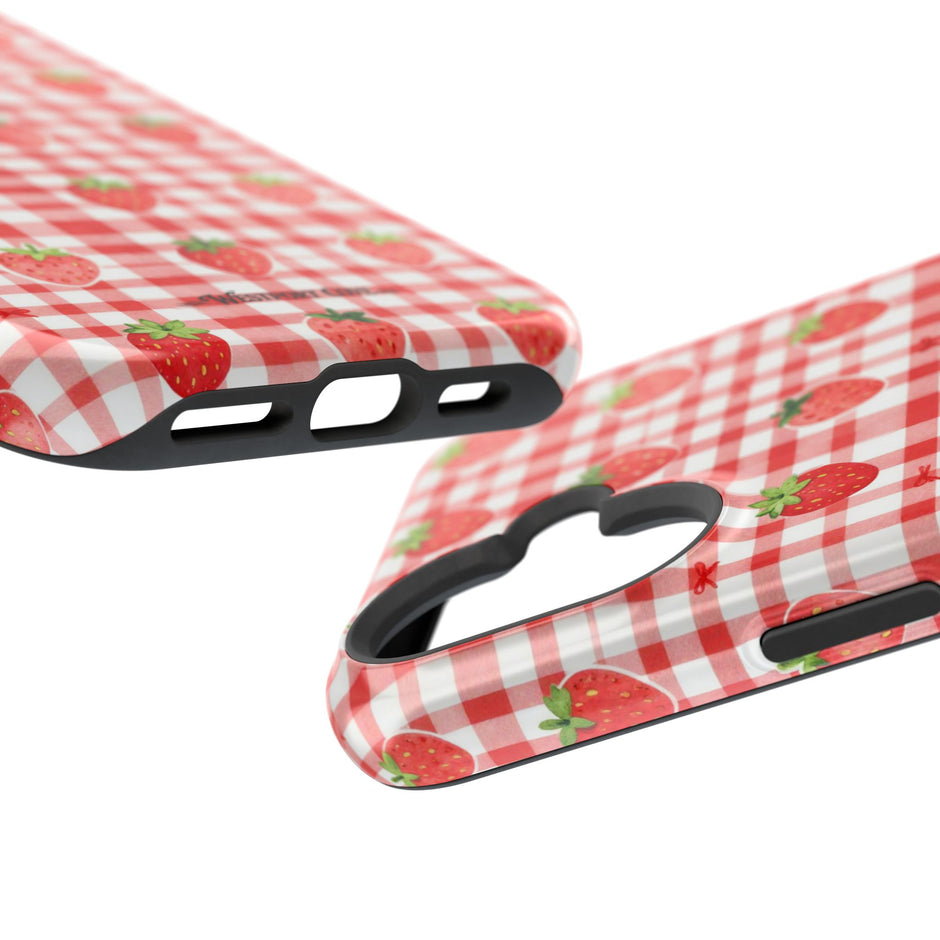 Strawberry Gingham - Extreme MagSafe Phone Case