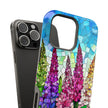 Floral Mosaic Stained Glass Colorful Lupine - Extreme Impact MagSafe Phone Case