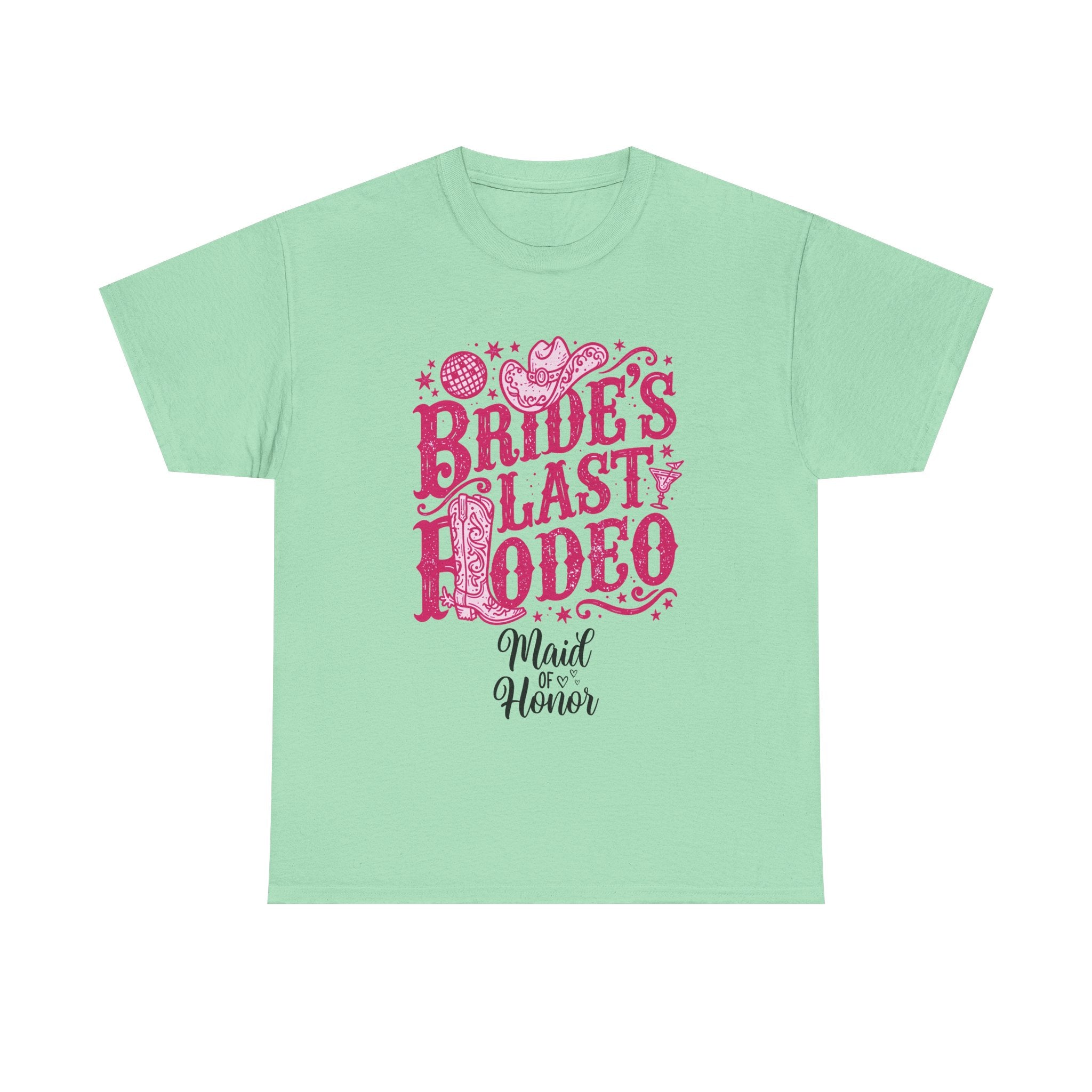 Bride's Last Rodeo T-Shirt — Maid of Honor Bachelorette Western Tee