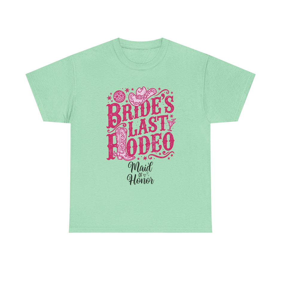 Bride's Last Rodeo T-Shirt — Maid of Honor Bachelorette Western Tee