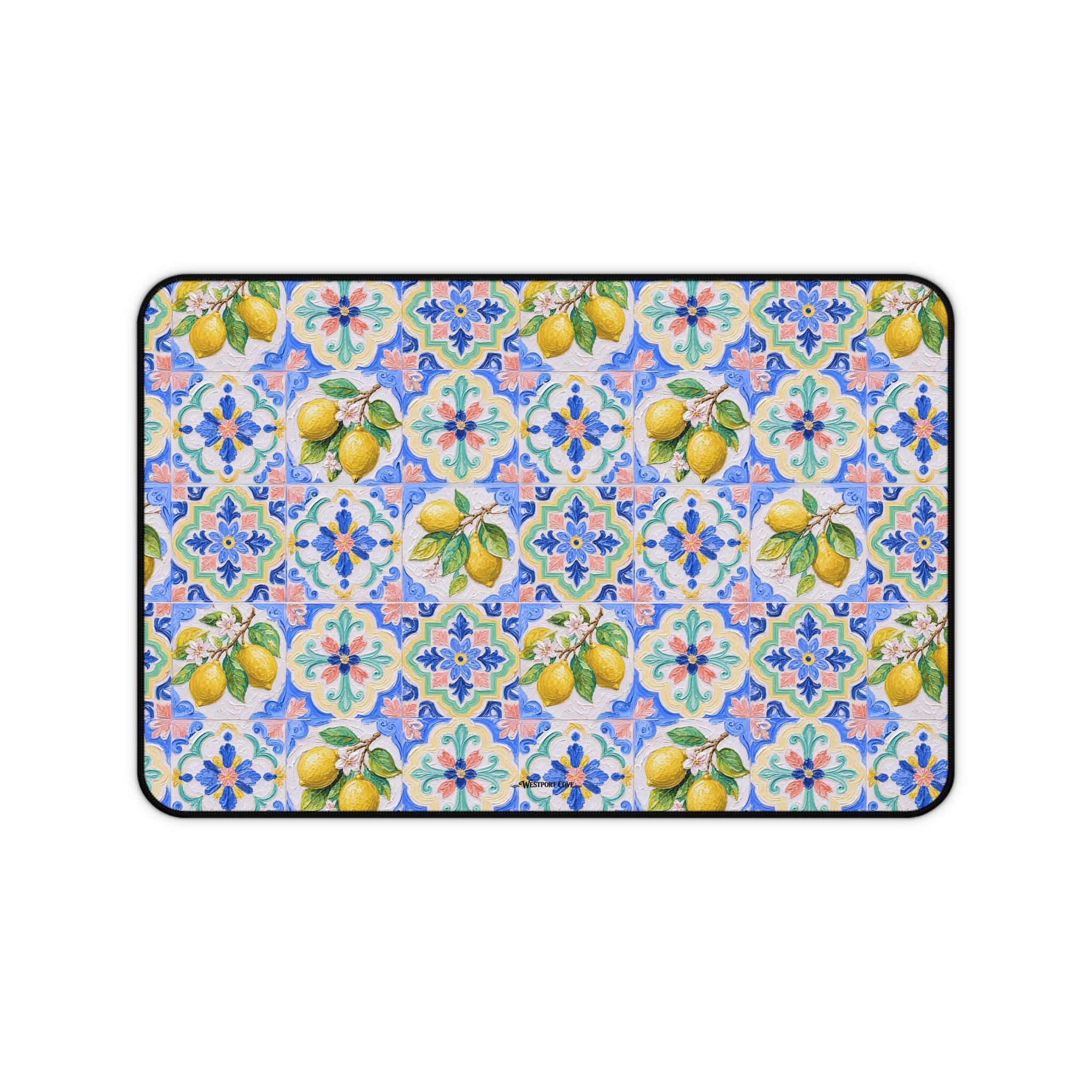 Santorini Lemon - Launch Pad - Desk Mat