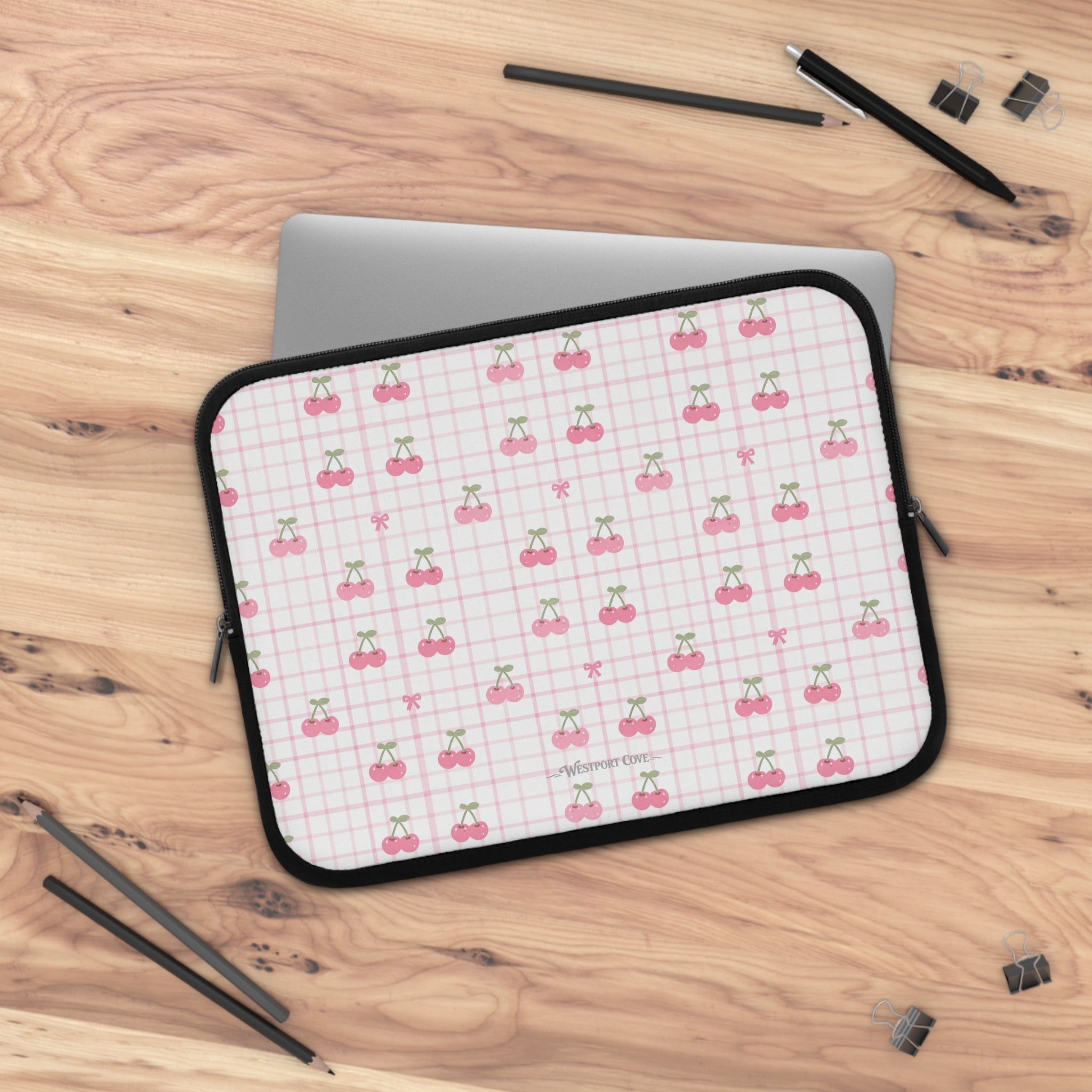 Cherry Ice Cream Smile - Safe Harbor Laptop Sleeve