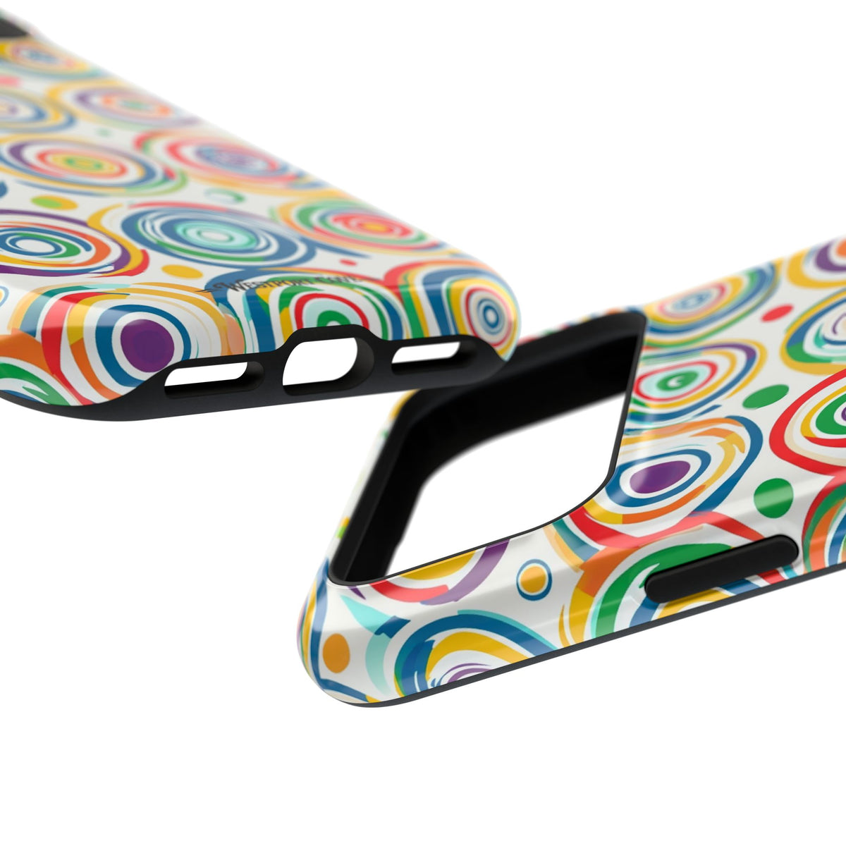 Colorful Concentric Circles Extreme Impact MagSafe Phone Case