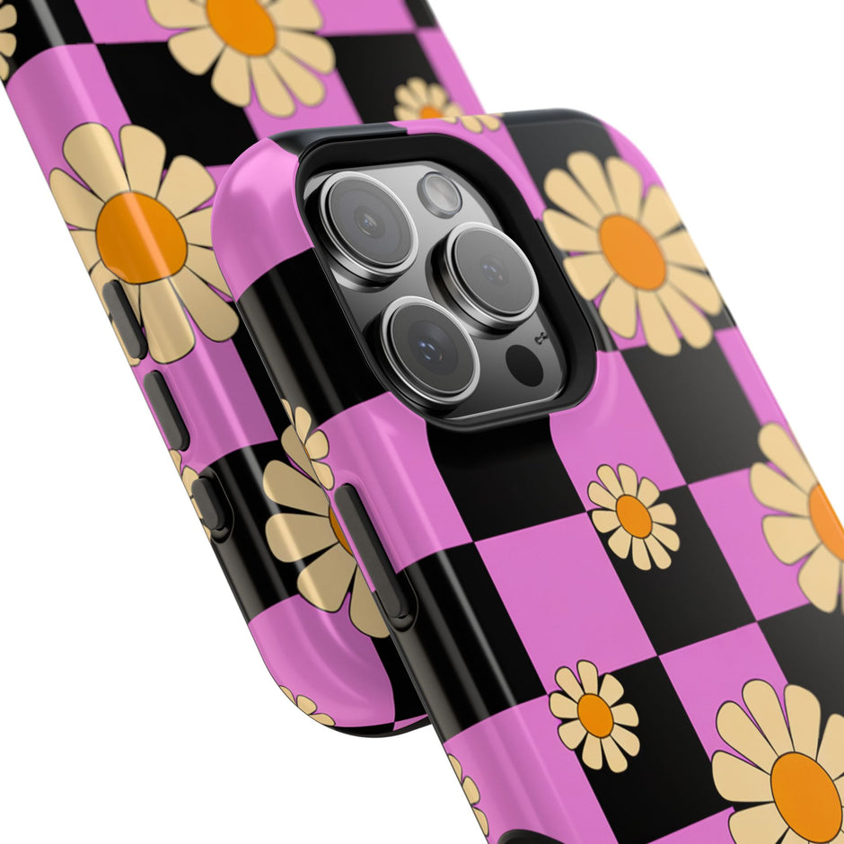 Daisy Checkerboard Extreme Impact MagSafe Phone Case