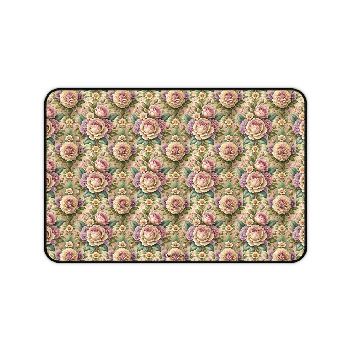 Best Buds Desk Mat — Floral Mousepad for Office & Home