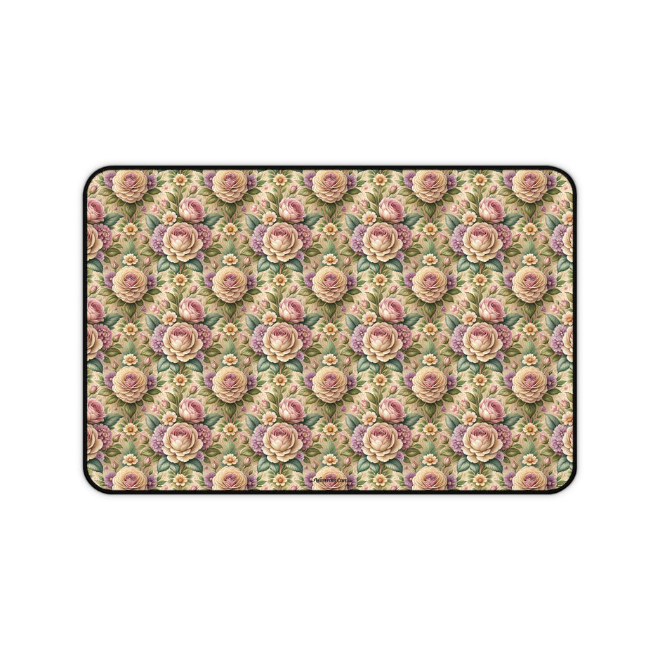 Best Buds Desk Mat — Floral Mousepad for Office & Home