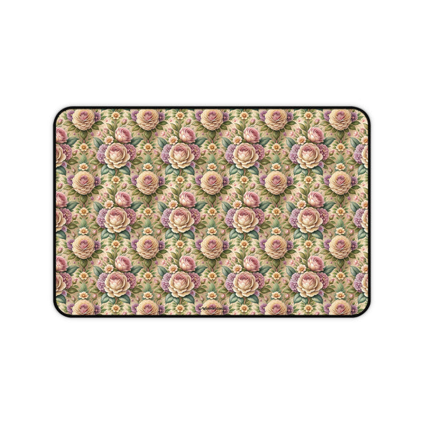 Best Buds Desk Mat — Floral Mousepad for Office & Home