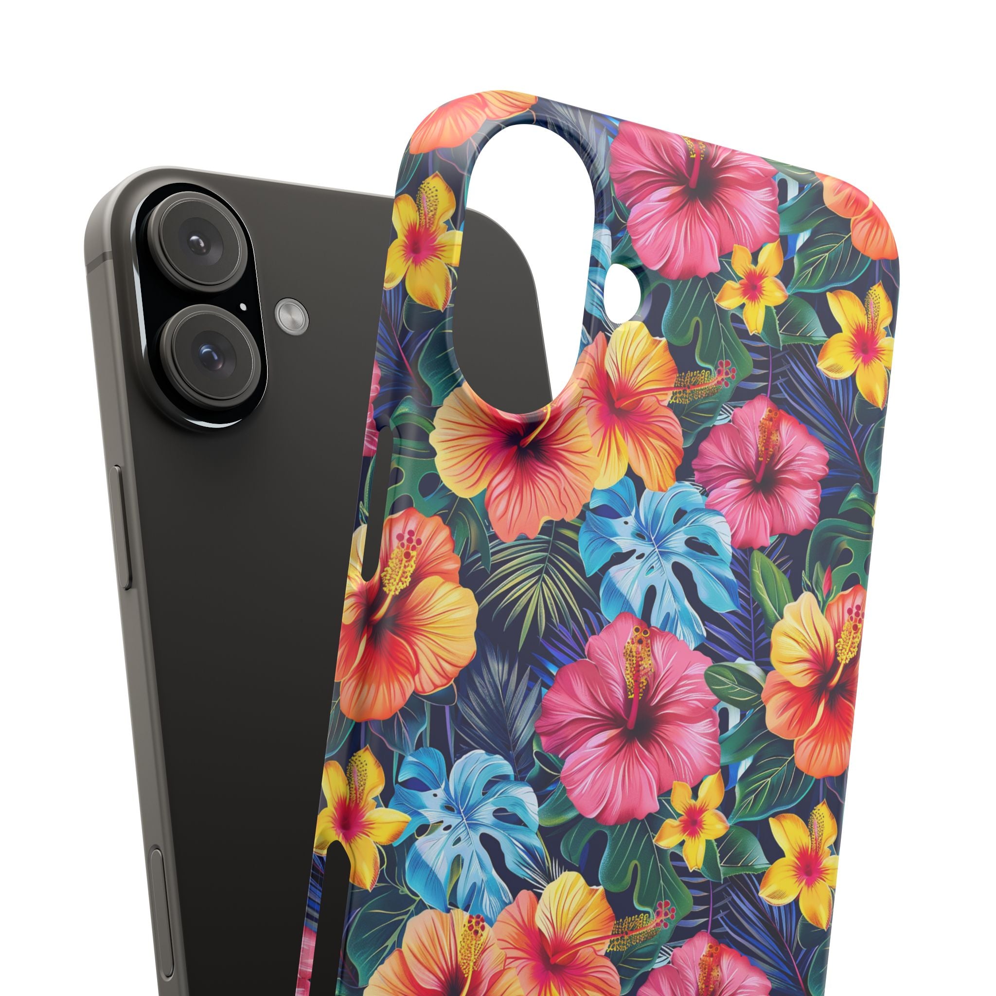 Tropical Hibiscus - Elite Phone Case — Floral Hawaiian Pattern Phone Cover
