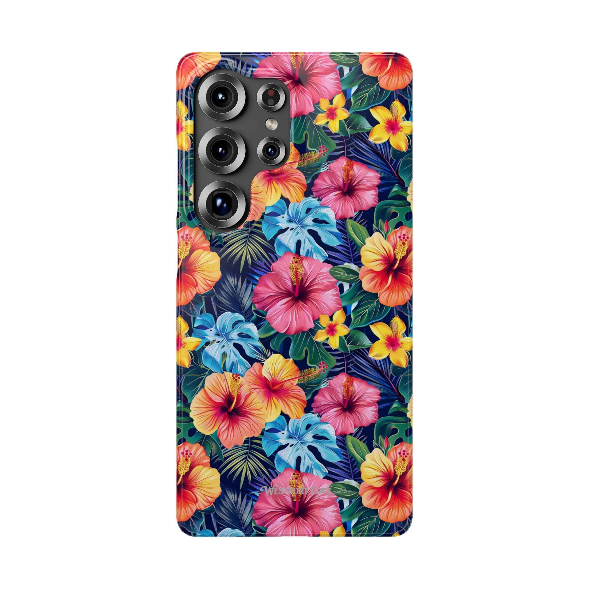 Tropical Hibiscus - Elite Phone Case — Floral Hawaiian Pattern Phone Cover