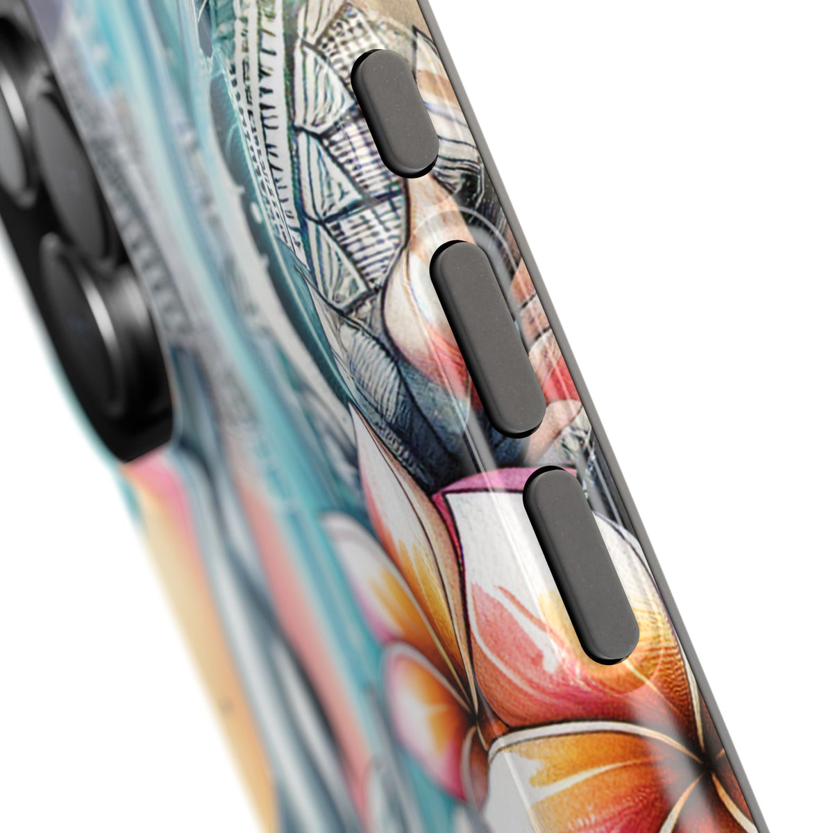 Dolphin Floral Extreme Impact MagSafe Phone Case